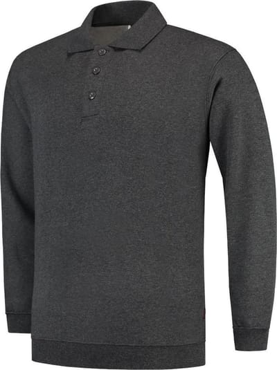Tricorp Polo Sweater Boord  301005 Antraciet - Maat 3XL