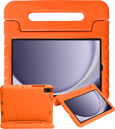 Hoesje - Geschikt voor Samsung Galaxy Tab A11 / A9 - Kinderhoes Shockproof Bumper - Kidsproof Case - Tablethoes - Kinder Hoes Cover - Oranje