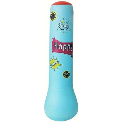 Sac de Boxe Gonflable pour Enfants avec Action Rebondissante Sac de Boxe Gonflable pour Cadeaux d'Enfants Jouets Gonflables pour Enfants Utilisation Pratique bleu