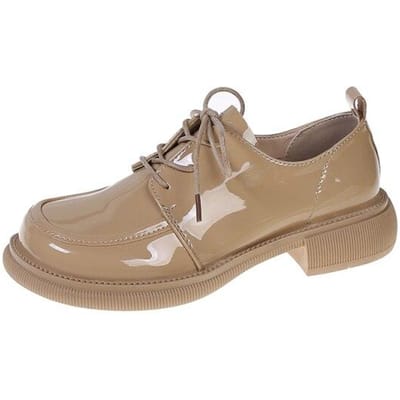 Nieuwe Zwarte Punk Platform Dames Loafers Ronde Neus Blokhak Vintage Schoenen Dames Instappers Hoge Hak Dames Pumps 35 geel