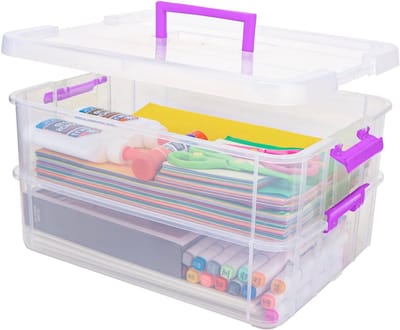 MRKK® Opbergbak Met Deksel - Opbergdoos - Opbergbox