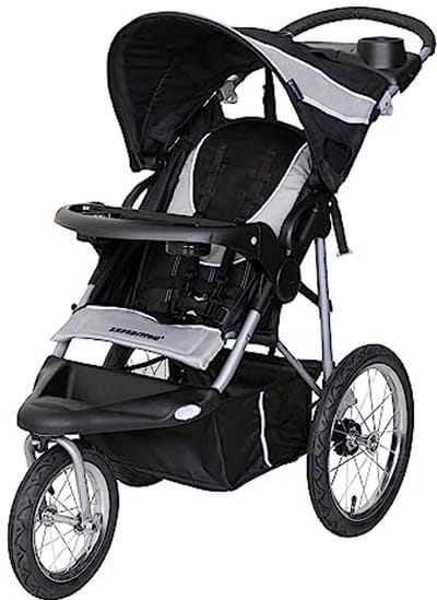 Lichte Jogger Kinderwagen met Verstelbare Zitting en Offroad-Banden