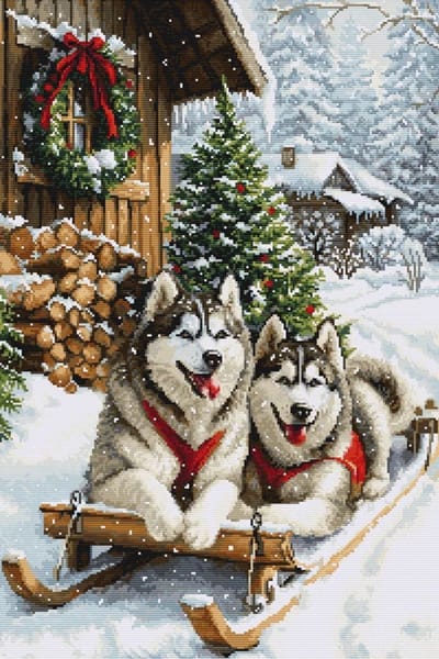 Borduurpakket Luca-S - The Magic of the Nordic Winter - De Magie van de Noordelijke Winter - B722