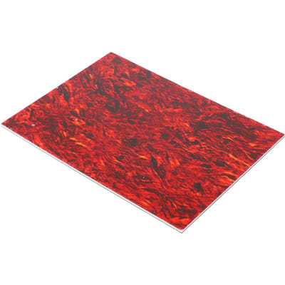 Gitaar slagplaat PVC Celluloid Draagbaar Elektrische Bas Krasplaat Cover Achterplaat Blad Rood Pantser brown