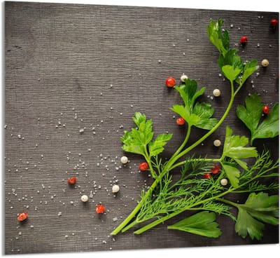 TMK ArtDeko - Snijplank van Gehard Glas - 65x60 cm - Bescherming en Decoratie - Universele Compatibiliteit