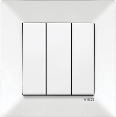 Panasonic Viko-Serieschakelaar 3 line-Wit-Compleet