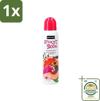 1 x Sence - Floral & Grapefruit - Deodorant - Fris & Fruitig - 150 ml- Frisheid - Fruitige Geur - Bloemige Geur - Grapefruit - Deodorant