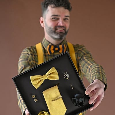 We Love Ties - Giftsets - Giftset Golden Glam - goud / zwart