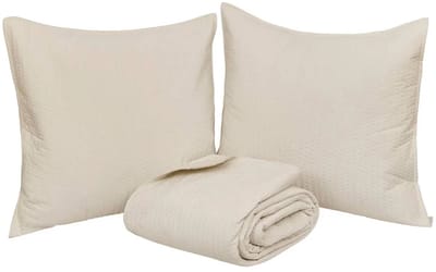 Beddensprei Lilou 240 x 260 cm - Celadon Groen - Inclusief 2 Kussenslopen - Donsvervang Polyester - Dekmatras -