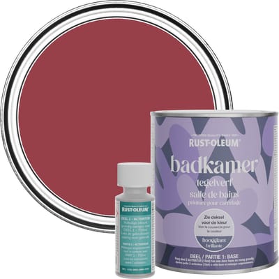 Rust-Oleum Rood Badkamer Tegelverf Hoogglans - Soho 750ml