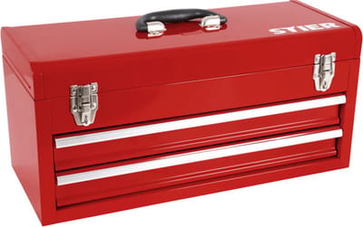 STIER - Gereedschapskist - 520x218x243 mm - Lichtgewicht - 2 Lades - Plaatstaal