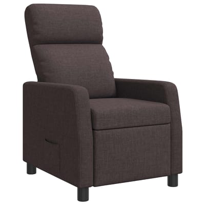 vidaXL - Recliner - Donkerbruin - Stof