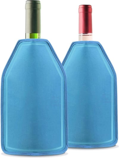 Bramble – 2-Pack Wijngel Cooler Sleeves – Langdurig Koelend – Voor Wijn, Champagne & Drankflessen – Voor Picknicks, BBQ & Pool Parties