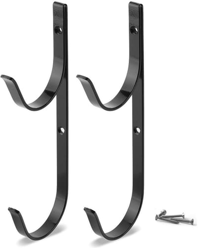 Dailygoods- Pool Pole Hanger - Aluminium Ophanghaak - 2 Stuks - Dubbellaags Ontwerp - Roestbestendig - Geschikt voor Tuinen/Garages