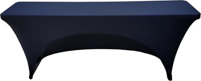 Tafelhoezen - Stretch hoezen - Evenementen decoratie - Naadloze pasvorm - 18x72 inch - Zwart