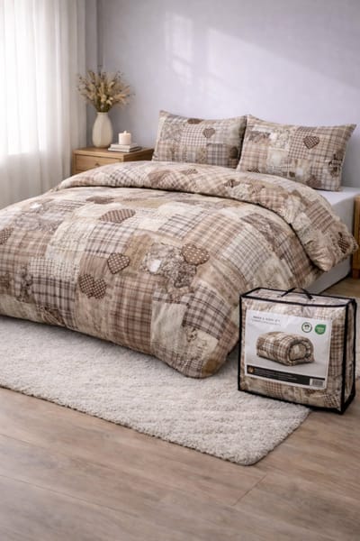 Lazy dekbed Beige-Taupe 200x200