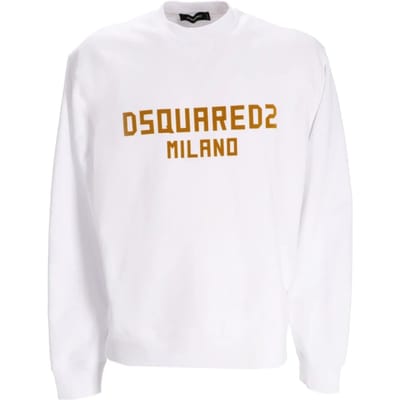 Dsquared2 Milano Logo Cool Fit Witte Sweatshirt