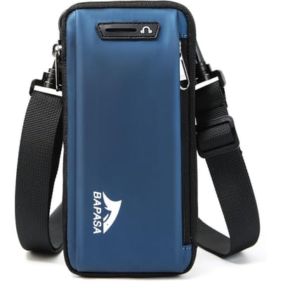Telefoontasje Telefoonportemonnee Crossbodytas Taille Telefoontasje Geschikt voor 6,5 inch telefoons L blauw