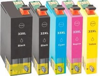 huismerk – Inktcartridge / Alternatief voor de Epson 33XL (T3357) multipack met chip