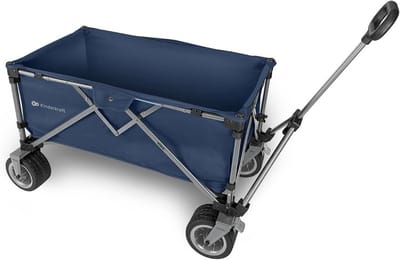 Opvouwbare Transportkar - Draagwagen Vlak - Spullen Vervoeren - 130 Kg Draagkracht - 89 x 45 x 95 cm - Blauw