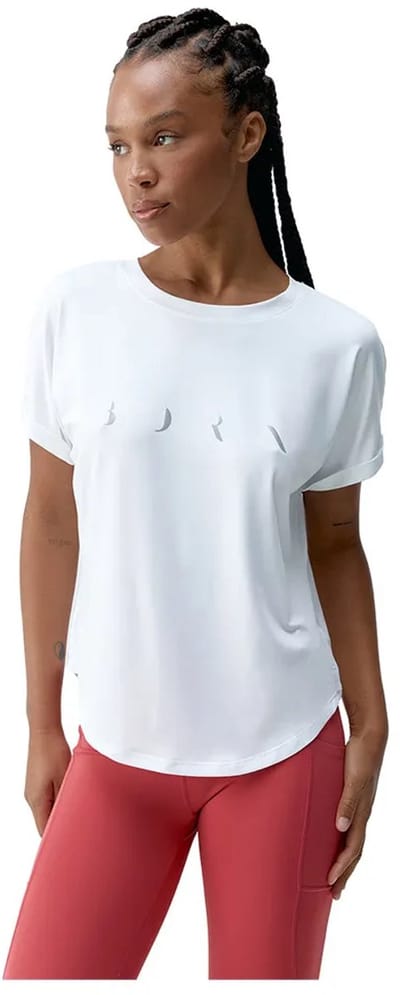 Born Living Yoga Azami T-shirt Met Korte Mouwen Wit M Vrouw