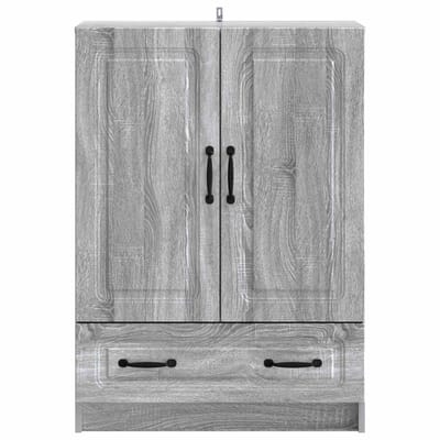 vidaXL - Dressoir - met - lade - Grijs - sonoma - 66 - x - 34,5 - x - 92 - cm - Bewerkt - hout