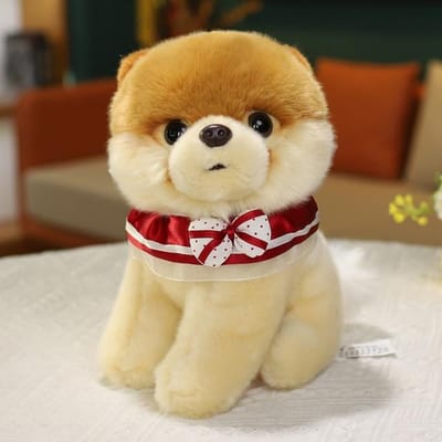 1 st 25 cm schattige husky poedel keeshond pluchen speelgoed kawaii huisdieren honden knuffels zachte dieren poppen meisjes kinderen verjaardagscadeaus 25CM