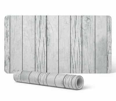 Beschermende bureauonderlegger met afbeeldingen, houten panelen, verticaal, 90x45 cm