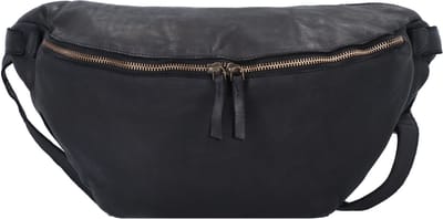 HAROLD'S Leren Schoudertas Submarine Hipbag Black Zwart