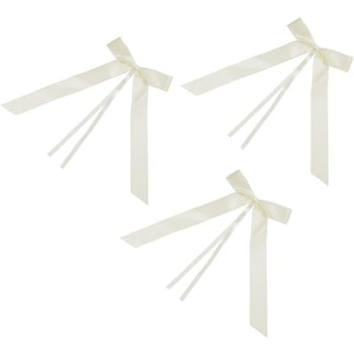50 pièces/paquet Décoration Délicate d'Extrémité de Banc de Mariage Nœuds Papillon Rubans Nœuds Papillon Fête Voitures Chaises Décoration Nœuds Papillon white
