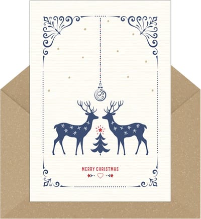 Set van 50 Populaire Kerstkaarten – 50 Unieke Ontwerpen met Gerecyclede Kraft Enveloppen | Milieuvriendelijke Wenskaarten