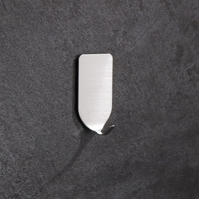 Dailygoods- Zelfklevende Haken - Roestvrij Staal - Wandhaken - Zilveren Haken - 10-Pack - Waterdicht en Schokbestendig