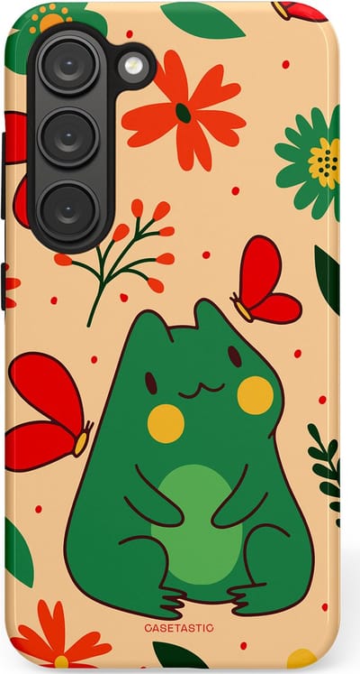 Casetastic Hoesje Geschikt voor Samsung S23 - Stijlvolle Beschermende Duo-layer Case - Kikkerkus