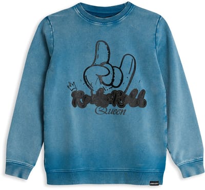 4PRESIDENT Sweater meisjes - Blue - Maat 104 - Meisjes trui