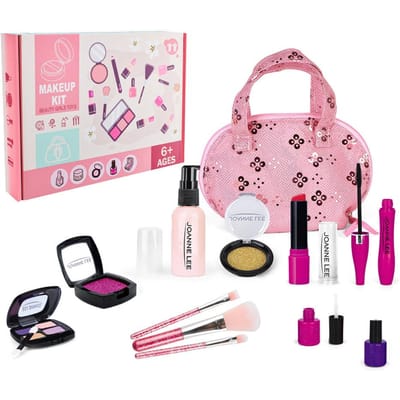Meisjes Make-up Speelgoed Collectie Doe-alsof Spelen Lippenstift Nagellak Prinses Roze Make-up Speelgoed Ideaal Voor Meisjes Aankleden Leren Speelgoed Kinderen pink