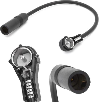 Universele Antenne Verlengkabel Auto Radio Adapter 20cm DIN Hoekstekker Bus