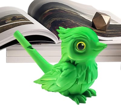 Waterfluitje Vogel - Muzikaal Speelgoed - Kinderen Leren Muziek - Vogelgeluid Simulatie - 5 x 4 x 4 cm