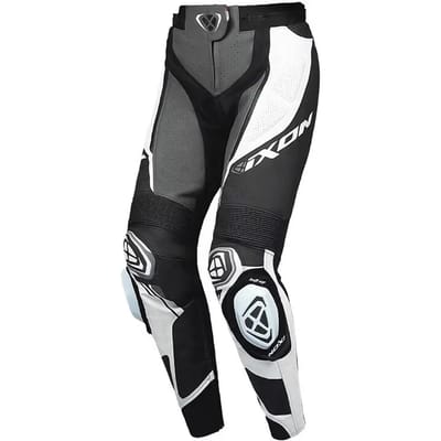 Ixon Vortex 3 PT L Zwart Antraciet Wit Dames Leren Motorbroek - Broek