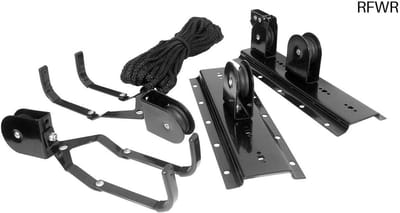 RFWR® Fietsplafondlift voor plafondhoogte tot 4 m - Maximale hefkracht 20 kg - Zwart