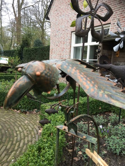 Tuinsteker - Balans vogel - 135 cm hoog