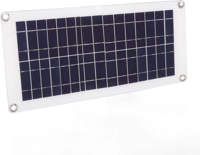 Flexibele Zonnepanelen - Draagbare Zonnelader - Energie Opwekken - Dubbele USB Output - 10 Watt - Zwart