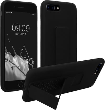 kwmobile back cover voor smartphone - geschikt voor Apple iPhone 7 Plus / iPhone 8 Plus - 1x beschermhoesje van kunststof - In zwart