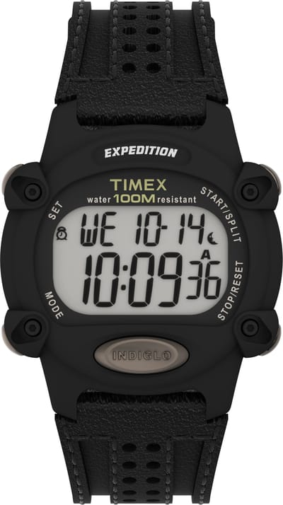 Timex Expedition TW4B20400 Horloge - Leer - Zwart - Ø 39 mm