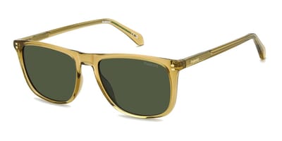 Polaroid PLD 4202/S/X BEIGE/ GREEN POLARIZED 55/18/145 Herrenbrillen Zonnebrillen