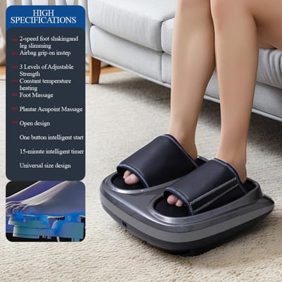 Voetmassageapparaat met Warmte, Vibratie Elektrische Kneedmachine voor Plantar Fasciitis, Neuropathie, Circulatie voor Ontspanning UK