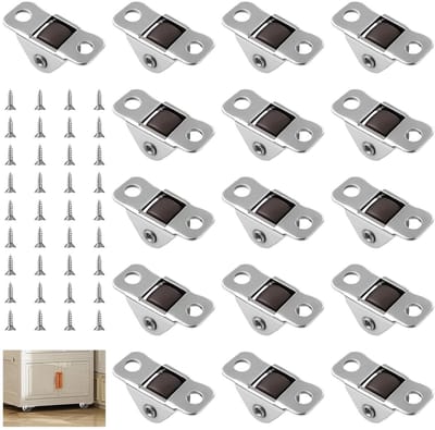 16-delige set kleine meubelwielen van 13 mm met stalen bovenplaat voor meubels, kasten en gereedschapskisten, ideaal voor lichte projecten en DIY-trolleys