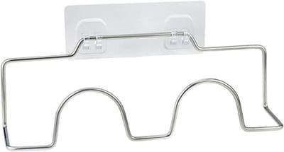 Wandmontage Schoenrek - Schoenen Organizer - Ruimte Besparen - Roestvrij Staal - 26 x 7 x 6 cm - Zilver
