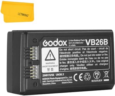 Lithium Batterij VB26 Compatibel met V1 Round Flash en V860II Flitsers
