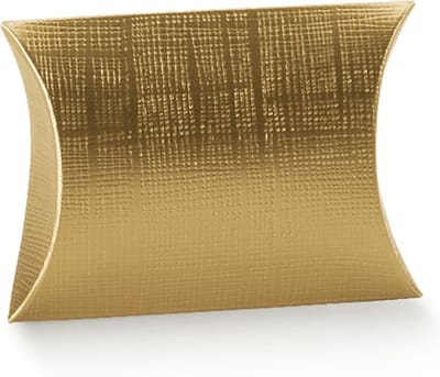 Cadeauverpakking doosje, cadeaudoosje, sieraden maken, 100x100x35mm, metallic goud (50 stuks)