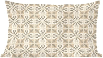 Sierkussens - Kussentjes Woonkamer - 60x40 cm - Tegel - Motief - Beige